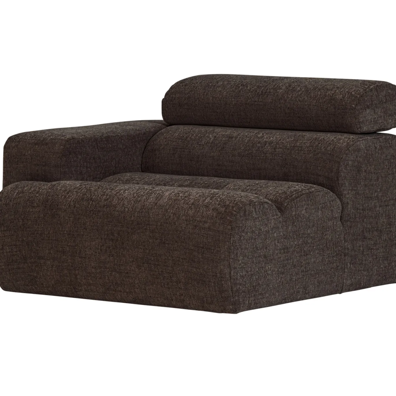Woood 1-zits Element Arm Novi Links Donkerbruin Melange