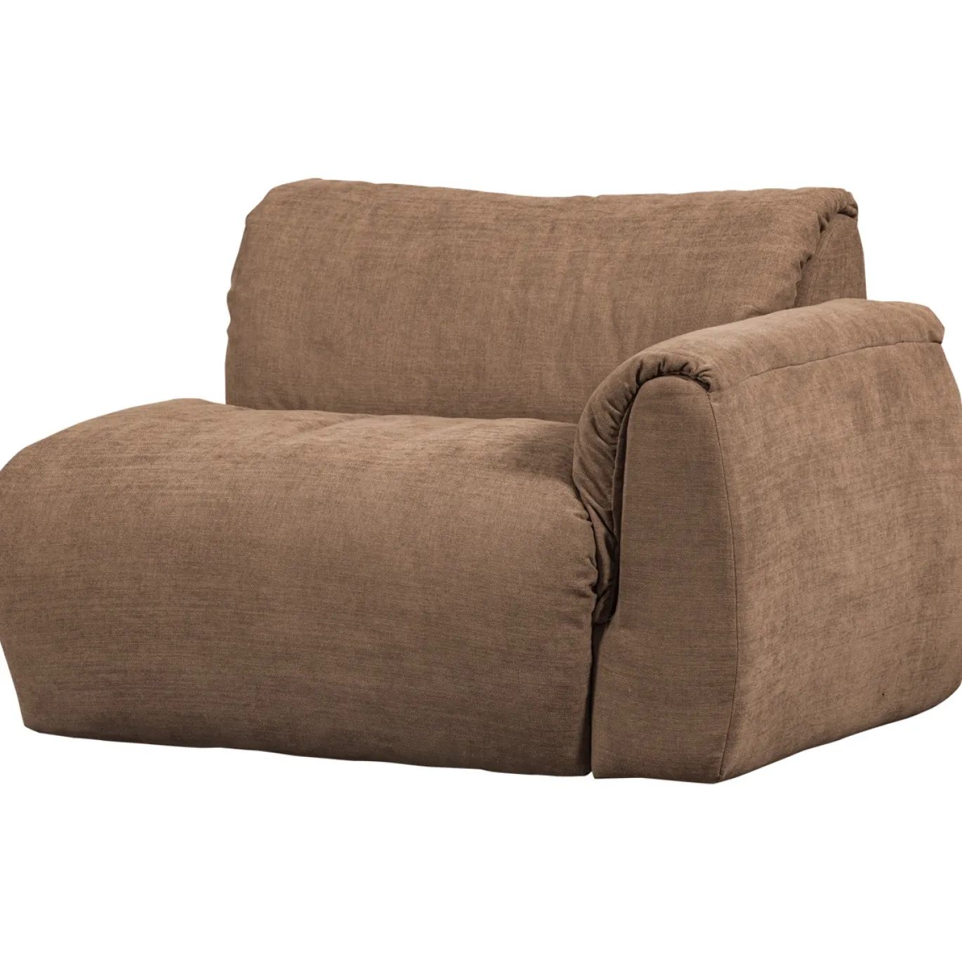 Woood 1-zits Element Baggy Met Arm Rechts Geweven Chenille Bruin