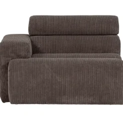 Woood 1-zits Element Novi Arm Links Ribstof Grijsbruin