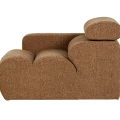 Woood 1-zits Element Novi Arm Links Bouclé Karamelbruin