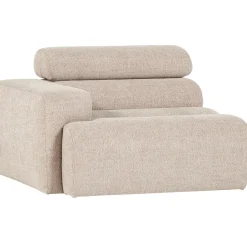 Woood 1-zits Element Novi Arm Links Bouclé Naturel