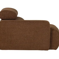 Woood 1-zits Element Novi Arm Links Bouclé Mokkabruin