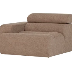 Woood 1-zits Element Novi Arm Links Bouclé Taupe
