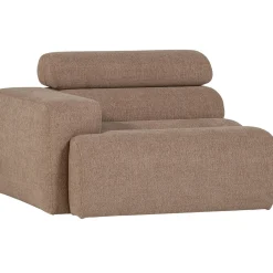 Woood 1-zits Element Novi Arm Links Bouclé Taupe