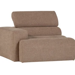 Woood 1-zits Element Novi Arm Links Bouclé Taupe