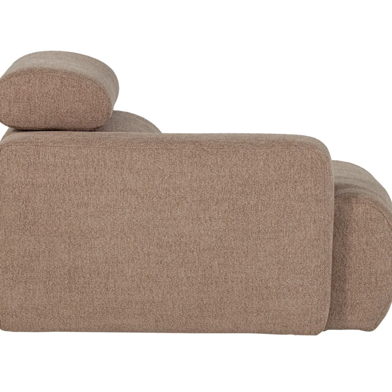 Woood 1-zits Element Novi Arm Links Bouclé Taupe