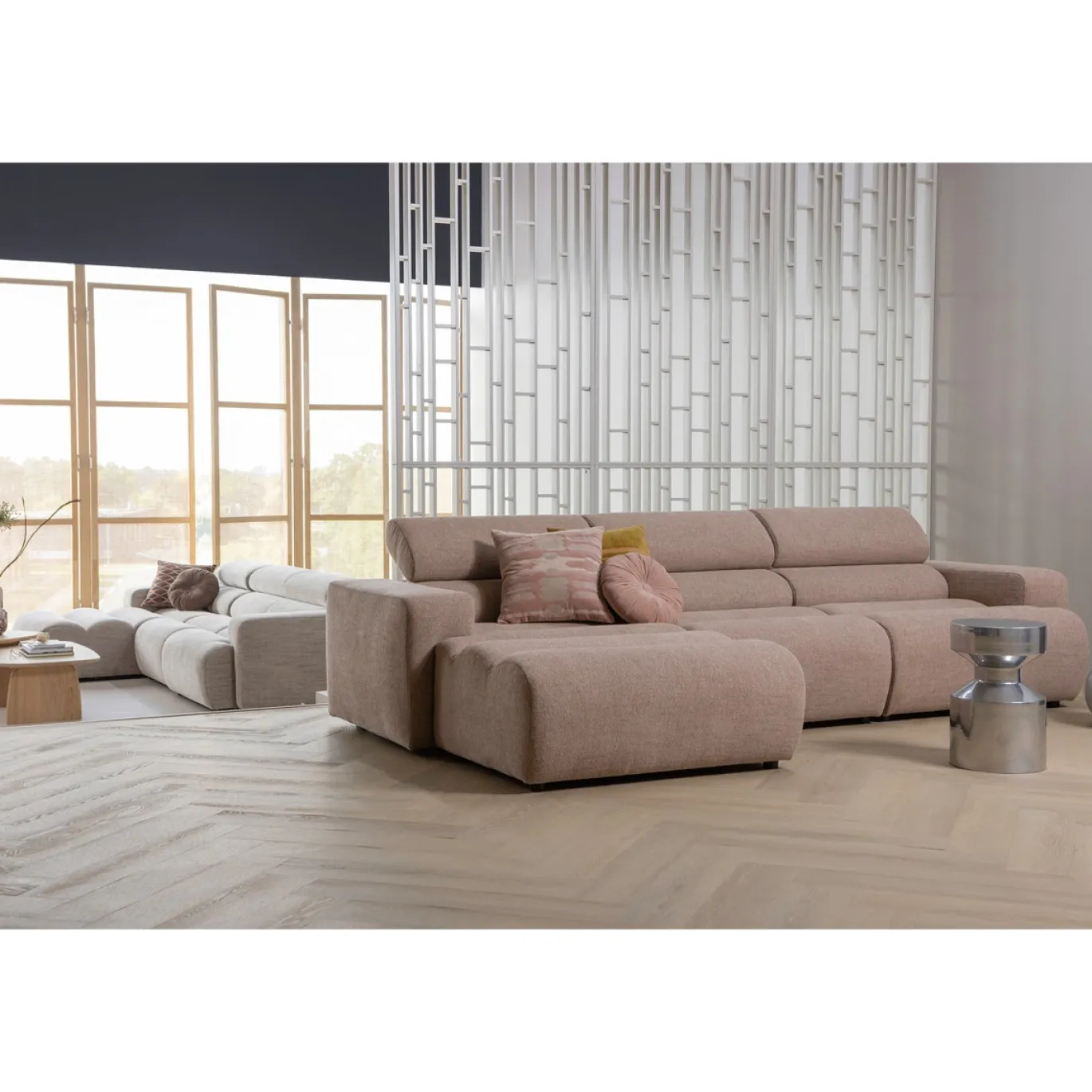 Woood 1-zits Element Novi Bouclé Taupe