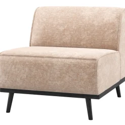Woood 1-zits Element Statement Chenille Velvet Naturel