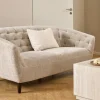 3-zits Bank Flora Beige Juto 191cm - Giga Living