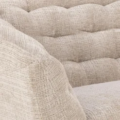 3-zits Bank Flora Beige Juto 191cm - Giga Living