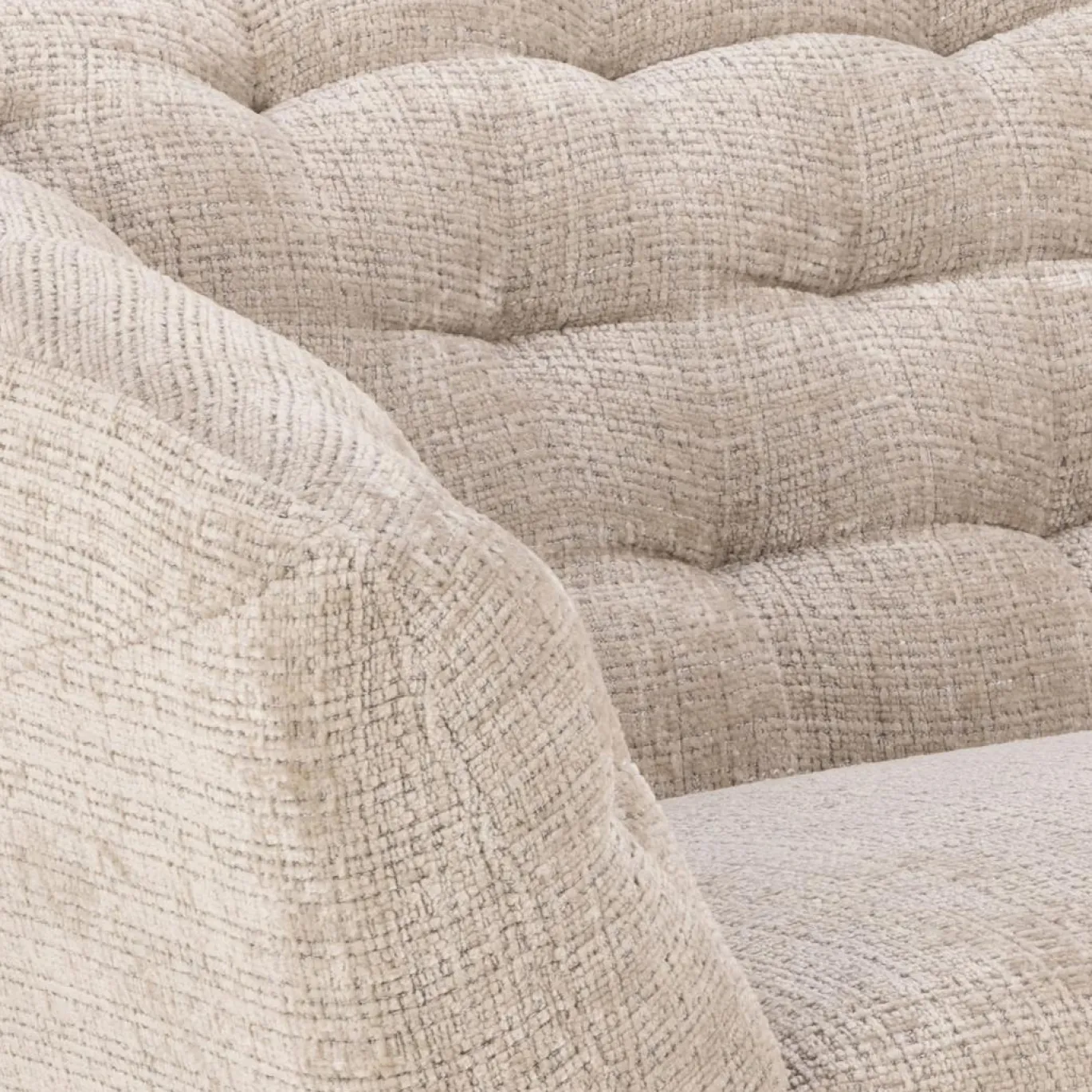 3-zits Bank Flora Beige Juto 191cm - Giga Living