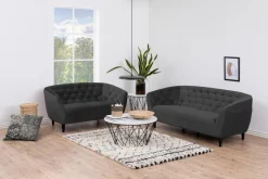 3-Zitsbank Nerio Vic Donkergrijs - Giga Living