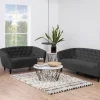 2-Zitsbank Nerio Vic Donkergrijs - Giga Living