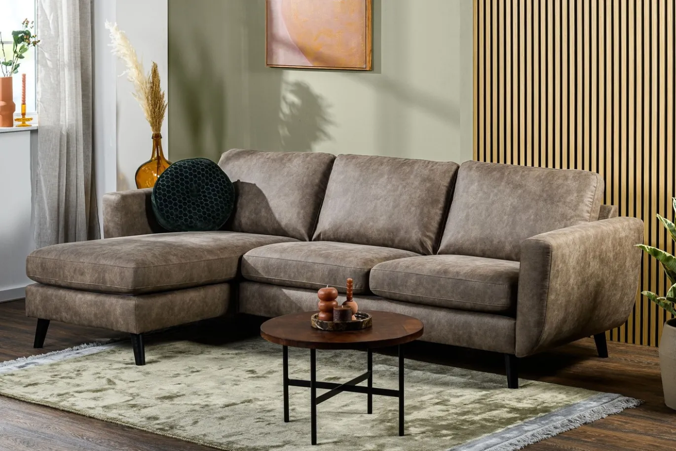 3-Zits Bank Savannah Taupe - Giga Meubel