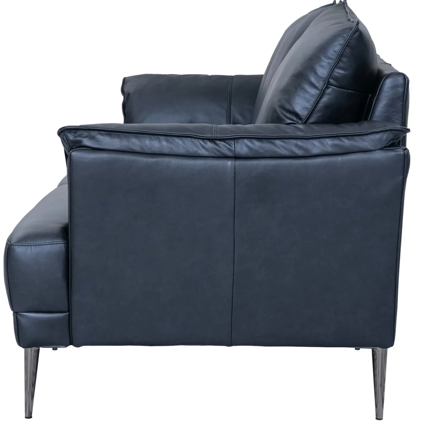 3-Zits Bank Soul Zwart Leer - Giga Meubel