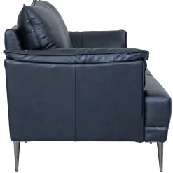 3-Zits Bank Soul Zwart Leer - Giga Meubel