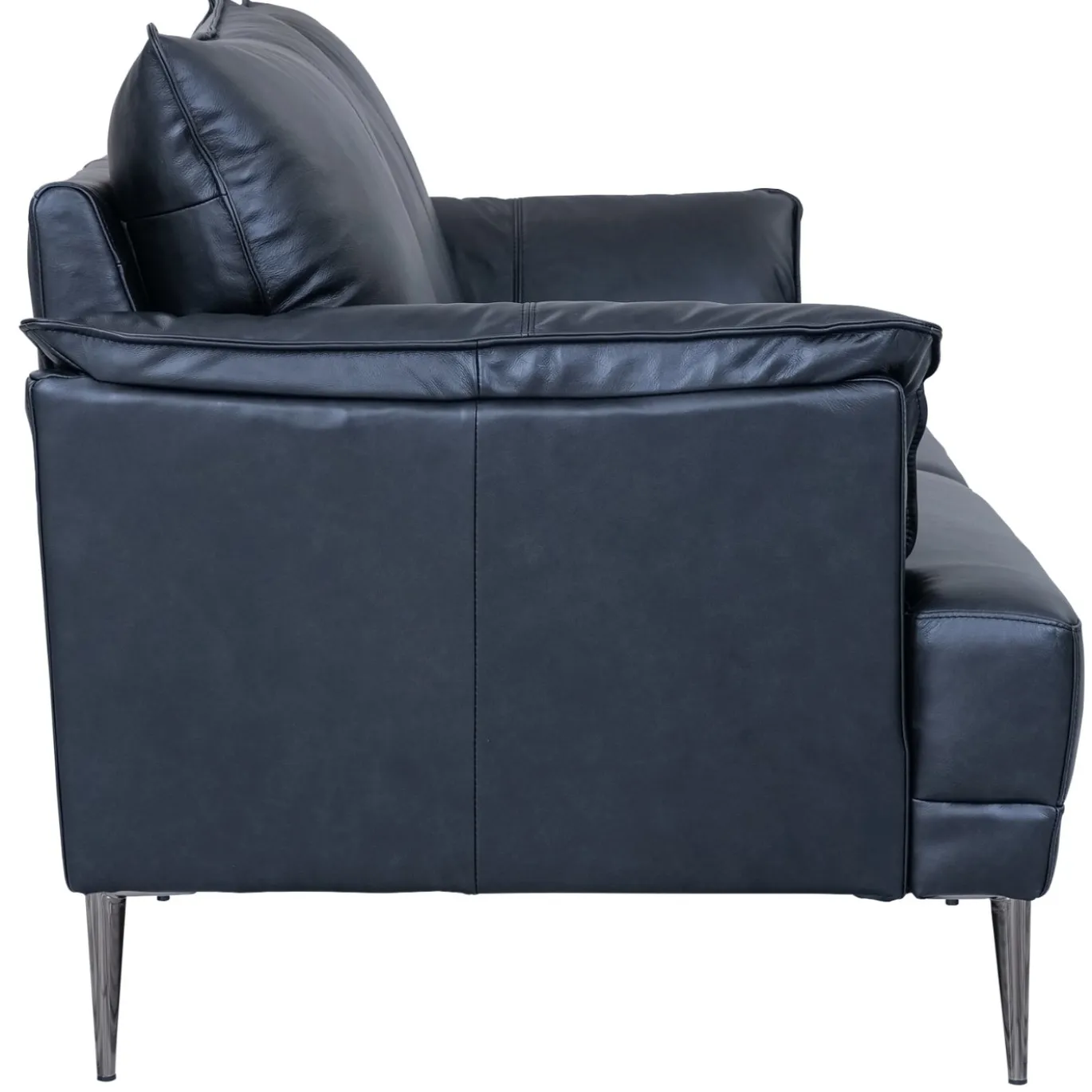 3-Zits Bank Soul Zwart Leer - Giga Meubel