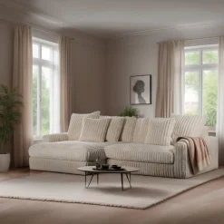 3-Zits Bank Vito Beige - Giga Meubel