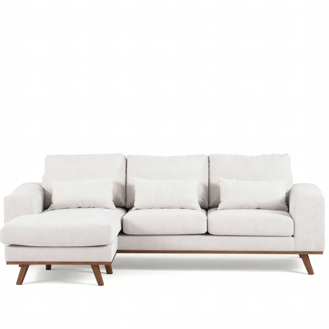 3-Zits Loungebank Grande Japandi Beige - Giga Meubel