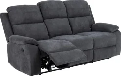 3-zits Relax Bank Rinda Donkergrijs 196,5cm - Giga Living