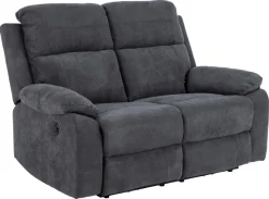 2-zits Relax Bank Rinda Donkergrijs 143,5cm - Giga Living