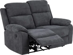 2-zits Relax Bank Rinda Donkergrijs 143,5cm - Giga Living