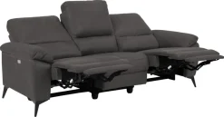 3-zits Relax Bank Ulven Grijs Barry 215cm - Giga Living