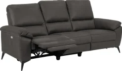 3-zits Relax Bank Ulven Grijs Barry 215cm - Giga Living