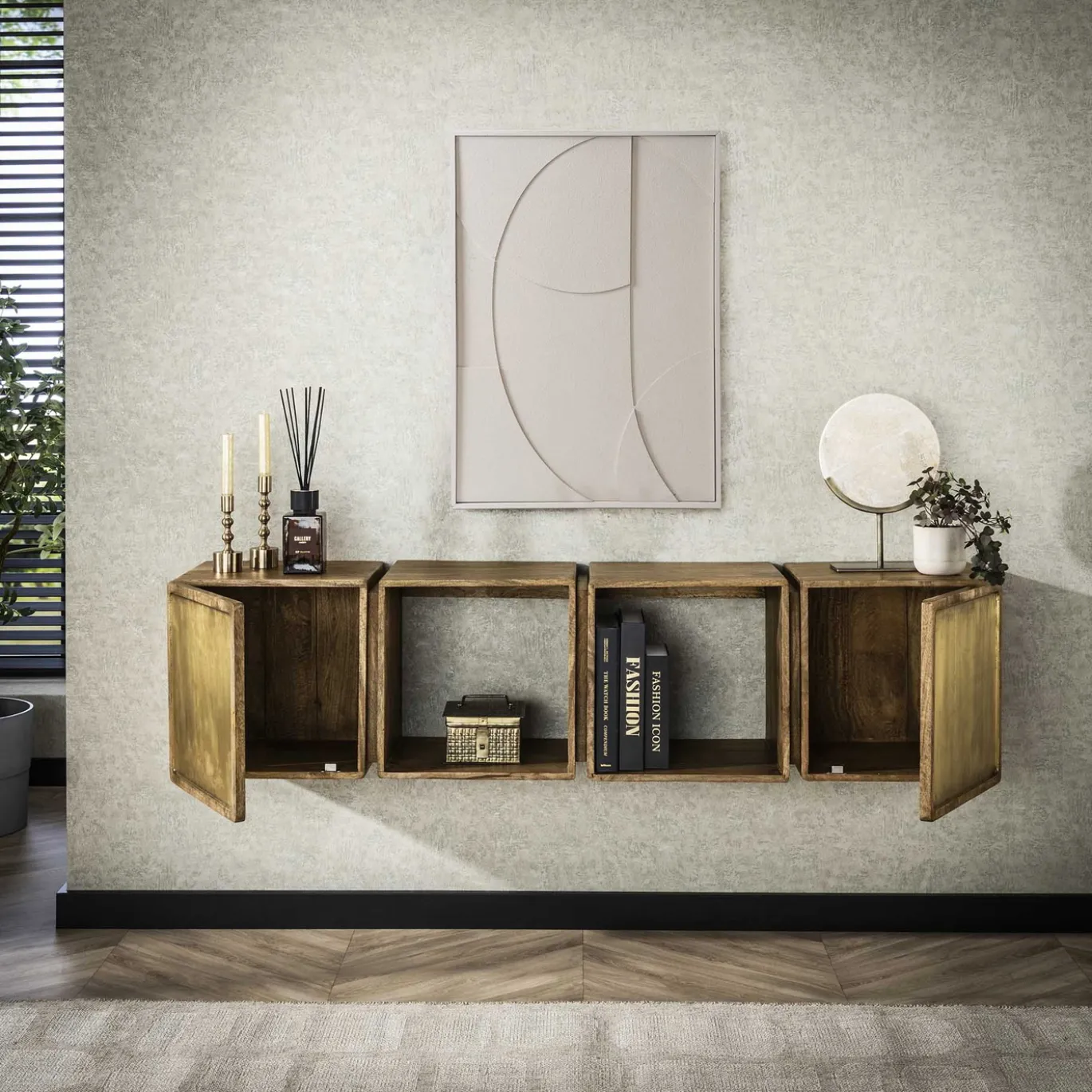Zwevend Dressoir Brass 170cm - Giga Meubel