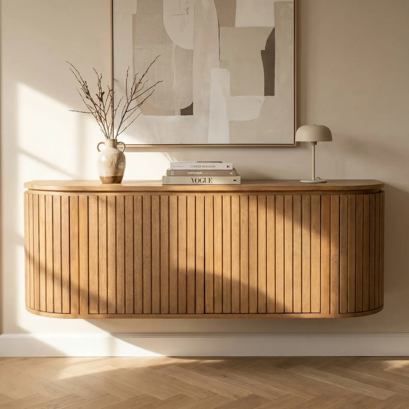 Zwevend Dressoir Minke Naturel 130cm - Giga Meubel