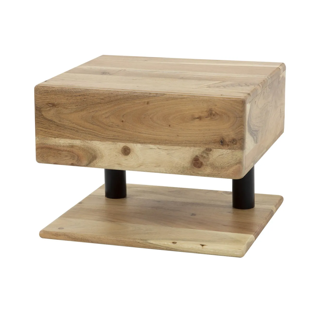 Zwevend Nachtkastje Shelve 1 Lade Acaciahout Naturel