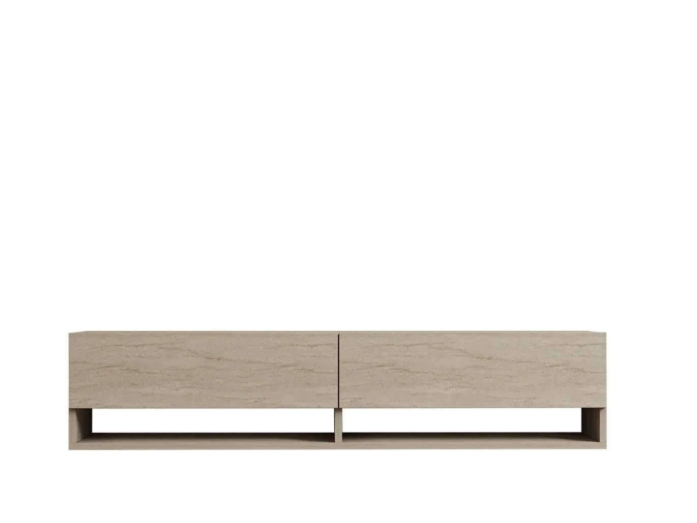 Zwevend Tv-meubel Arges Travertinlook 140cm