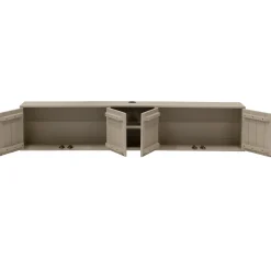 Zwevend Tv-meubel Loiza Taupe 200cm 4-deurs - Giga Meubel