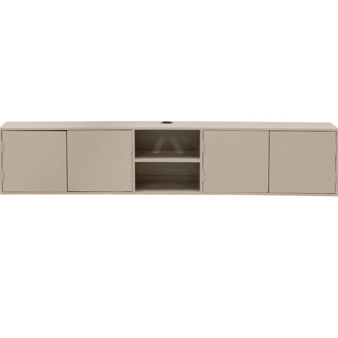 Zwevend Tv-meubel Loiza Taupe 200cm 4-deurs - Giga Meubel