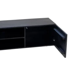 Zwevend Tv-meubel Roman Zwart 150cm - Giga Meubel