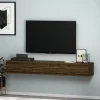 Zwevend Tv-meubel Terra Walnoot 180cm