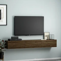 Zwevend Tv-meubel Terra Walnoot 180cm