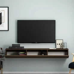 Zwevend Tv-meubel Terra Walnoot 180cm