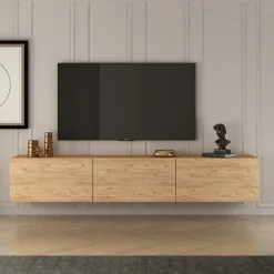 Zwevend Tv-meubel West Naturel 150cm